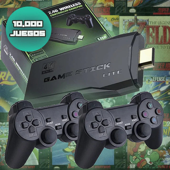 Consola Gamer retro 4k + 2 mandos