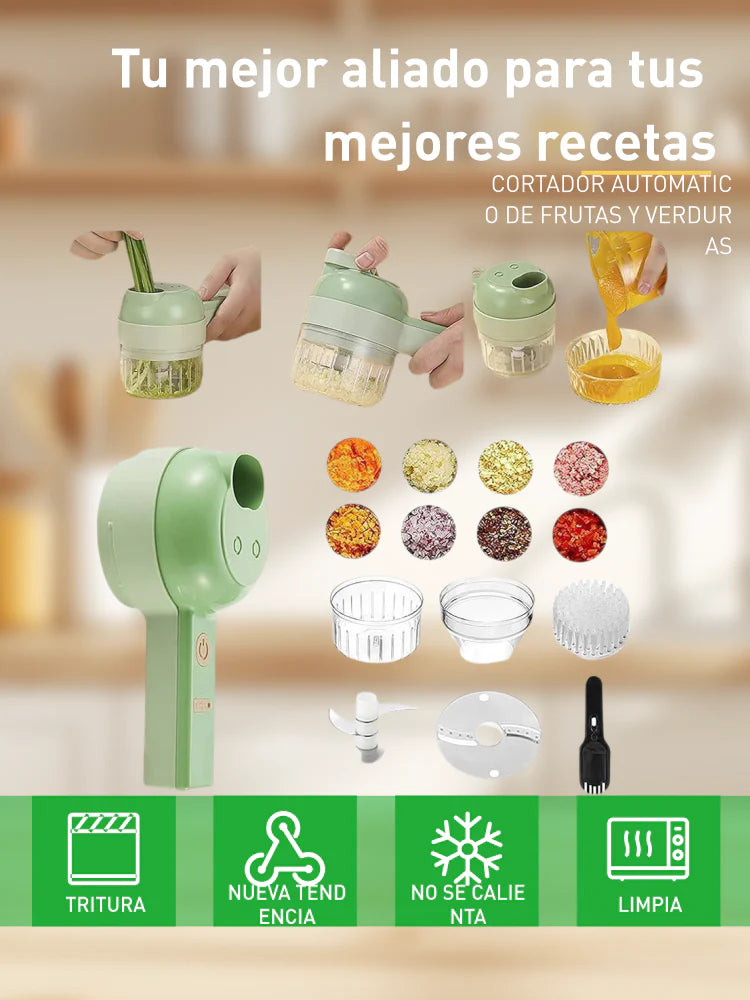 Cortador de Fruta y Verdura Automático + LIBRO RECETAS GRATIS
