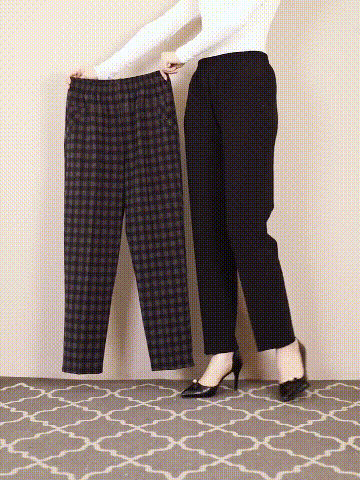 Pantalón recto con felpa (MODELO CUADROS)