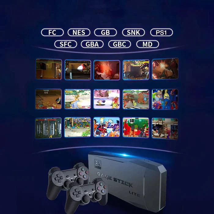 Consola Gamer retro 4k + 2 mandos