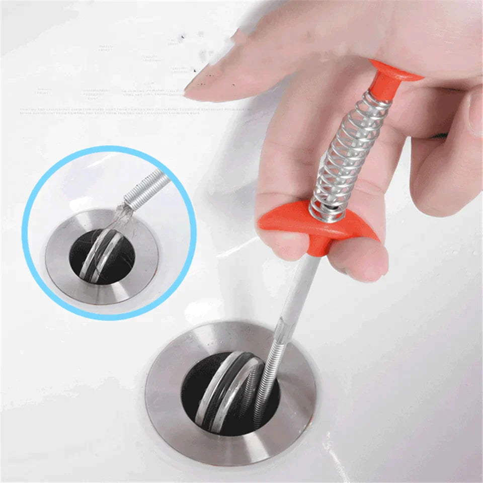 DrainFlex™ Desatascador de Tubos Flexible con Pinzas
