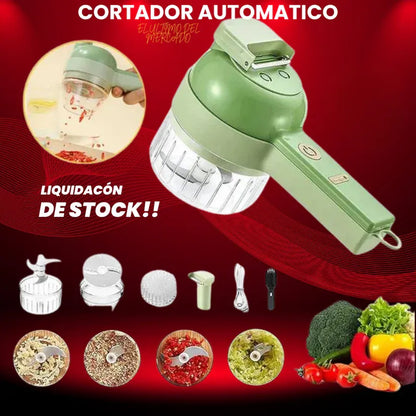 Cortador de Fruta y Verdura Automático + LIBRO RECETAS GRATIS